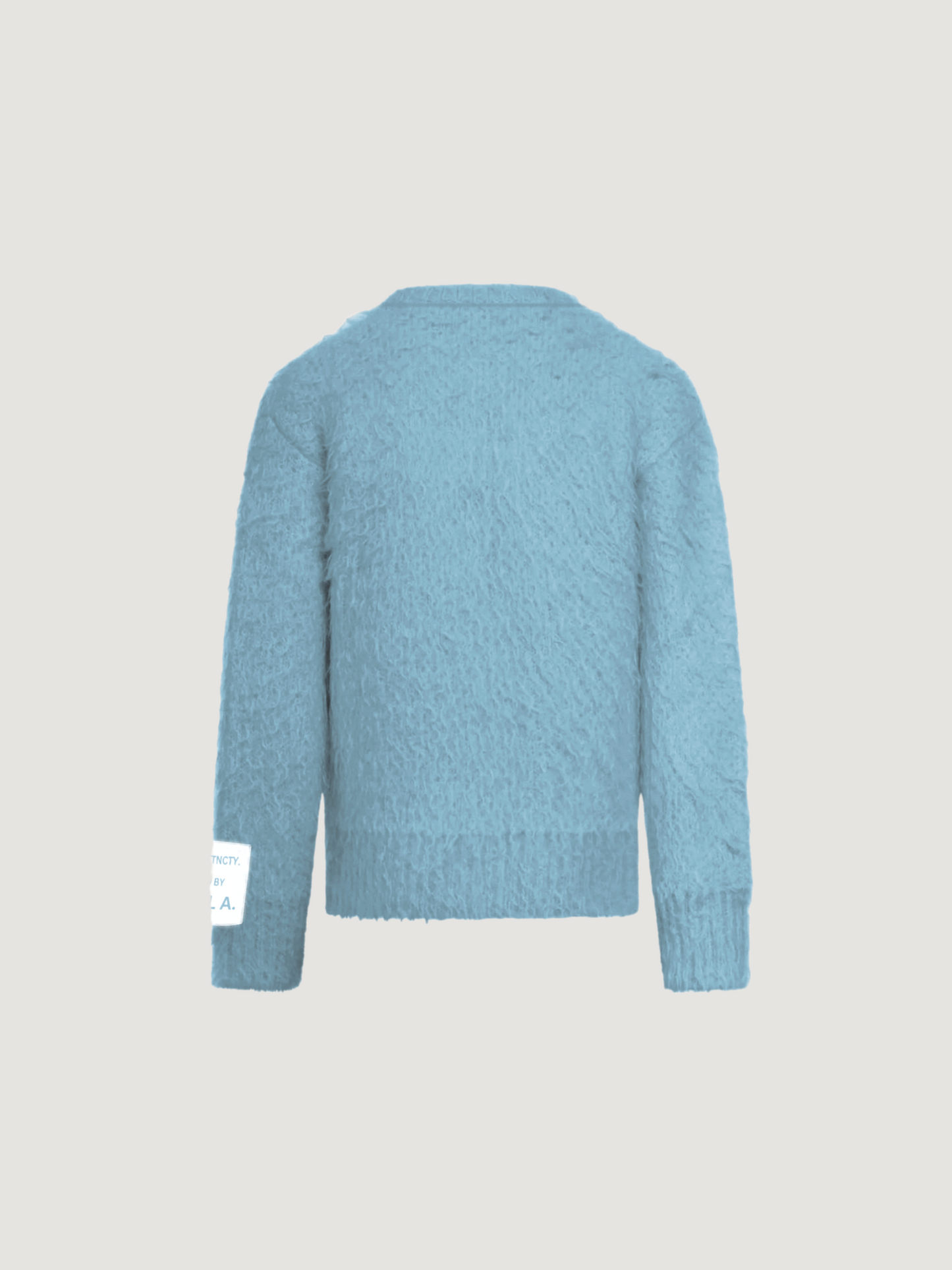 France Blue Mohair Sweater.