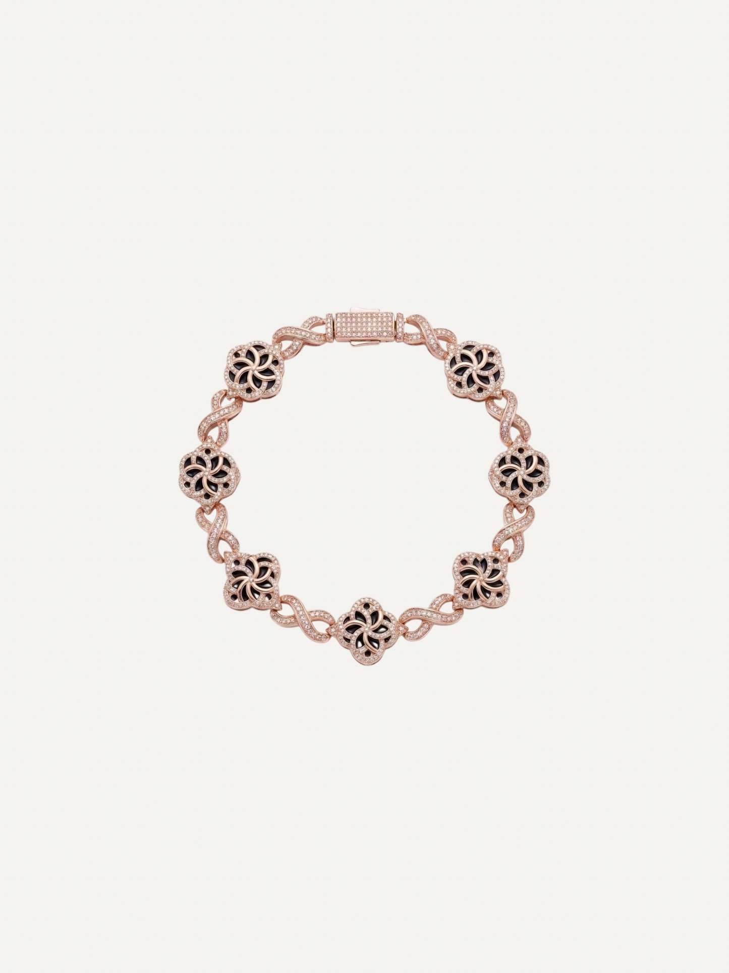 Trifecta Infinity Link Bracelet - Black